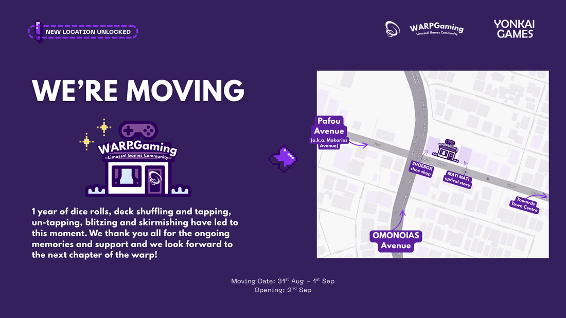 New Location Unlocked: WARPGaming is Moving!