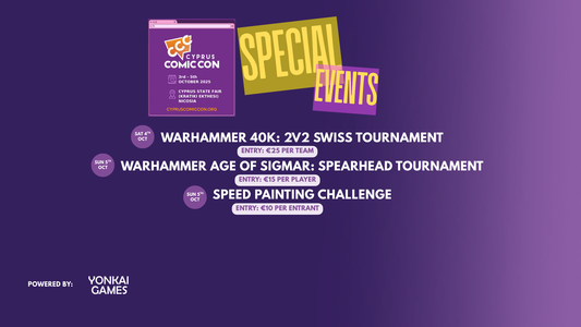 WARPGaming is going to Cyprus Comic Con!